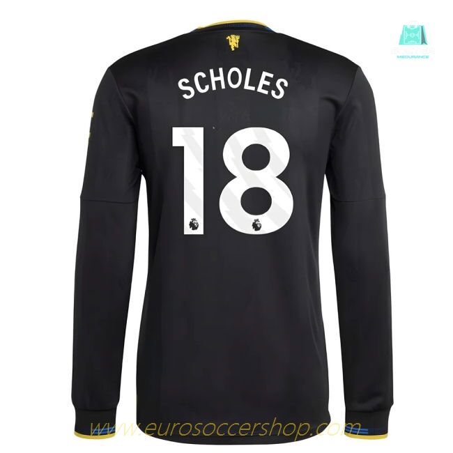 2025-2026 Man Utd Authentic Long Sleeve Third Shirt (Scholes 18)
