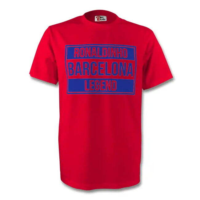 Ronaldinho Barcelona Legend Tee (red) - - Game - Team- Pro- FanLove
