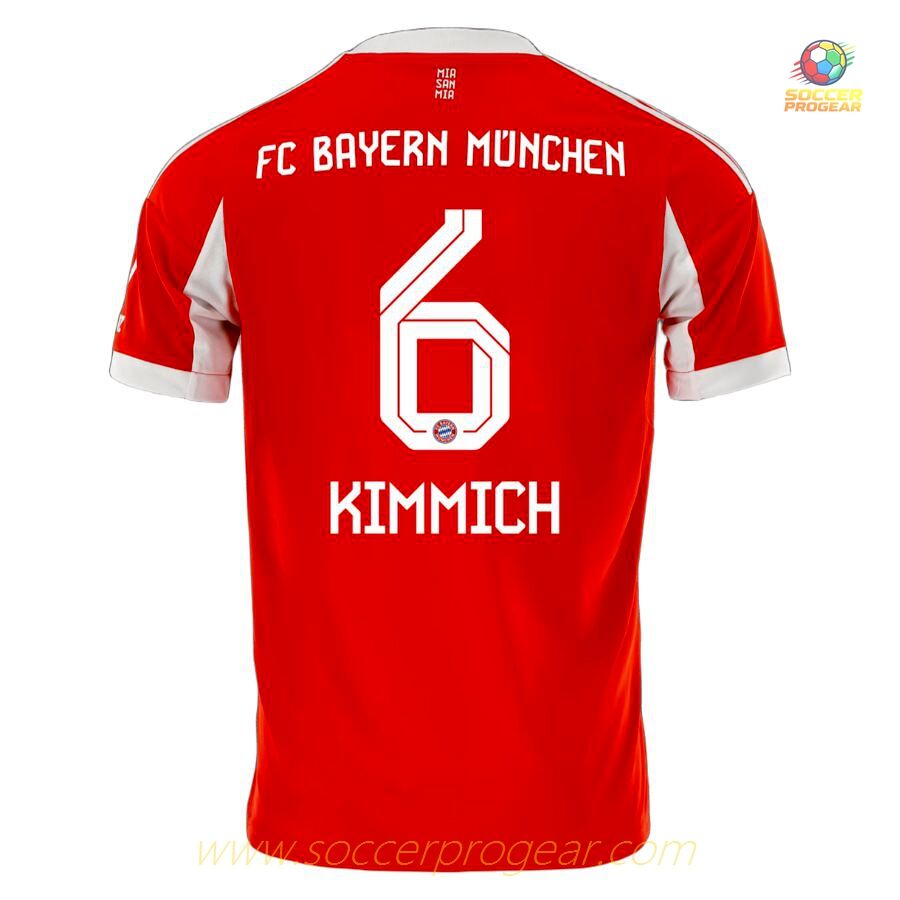 Football Team Jersey Soccer Uniform Kids Edition Bayern Munich Home 2025-2026 Season Kimmich