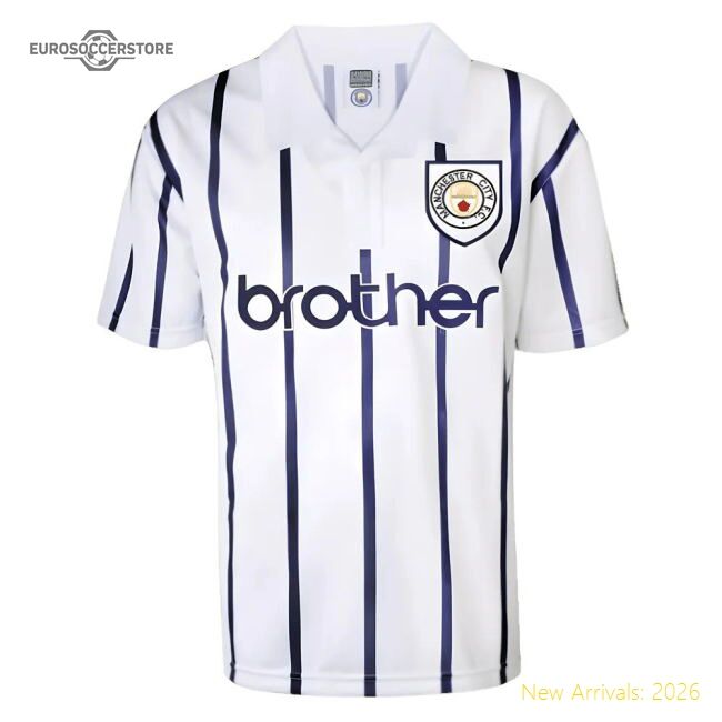 Official Manchester City 1993 Away Retro Football Shirt - Premium