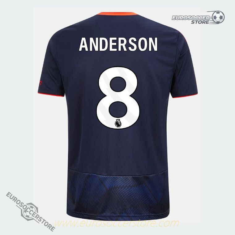 Nottingham Forest Third ANDERSON 8 Third Football Jersey 25-26 Season