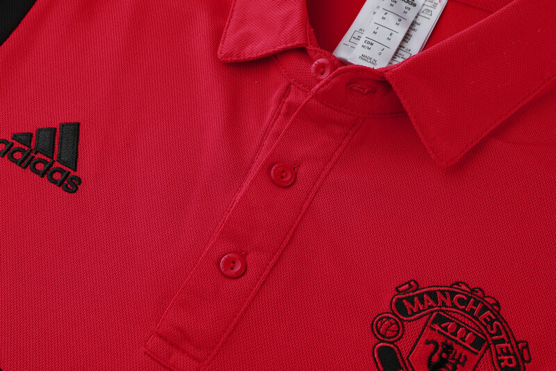 Lightweight Man Utd Manchester United 19-20 Red Polo Shirt Kit