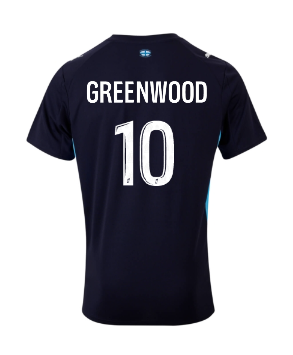 Away Jersey for Marseille: GREENWOOD 10, Season 25-26