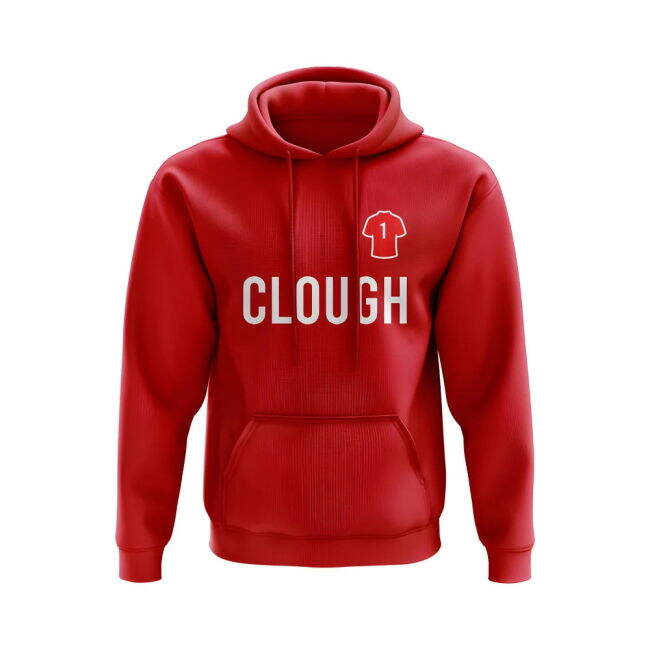 Best Value Brian Clough Nottingham Forest Number Hoody (Red) 2025-2...
