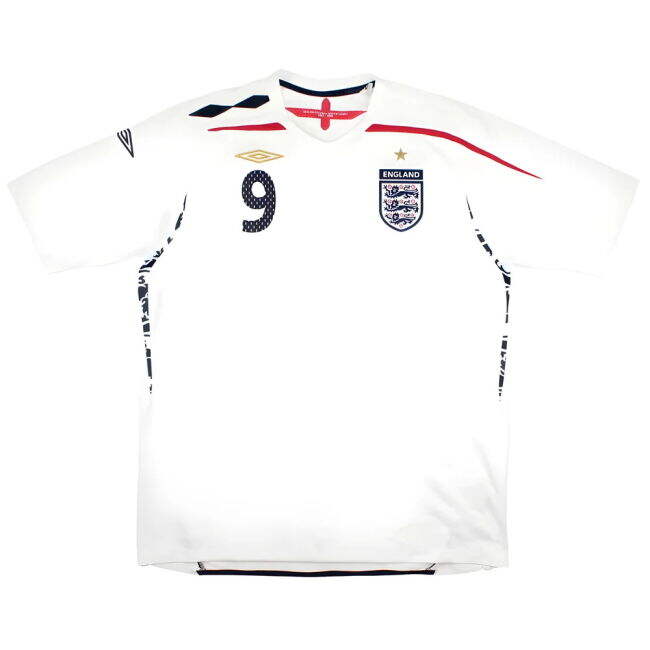 England 2007-09 Home Shirt (XL) Rooney #9 (Excellent)