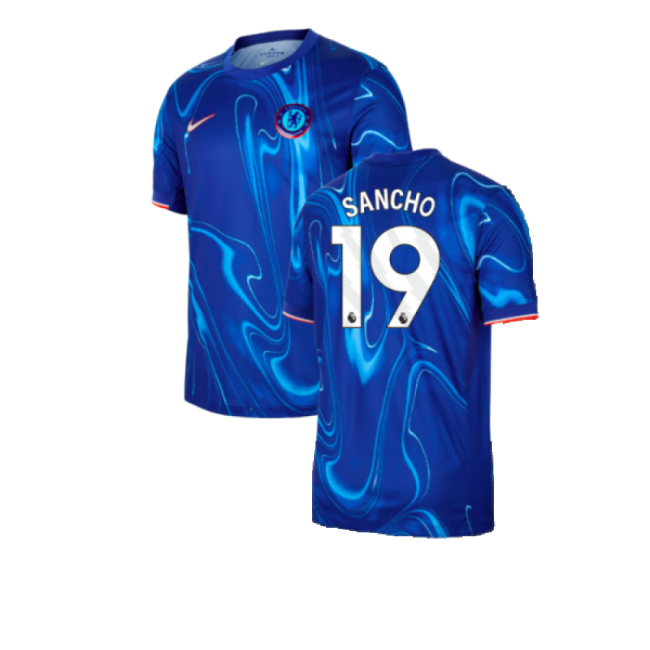 Chelsea 2024-2025 Home - Featuring Sancho 19 - Manchester United