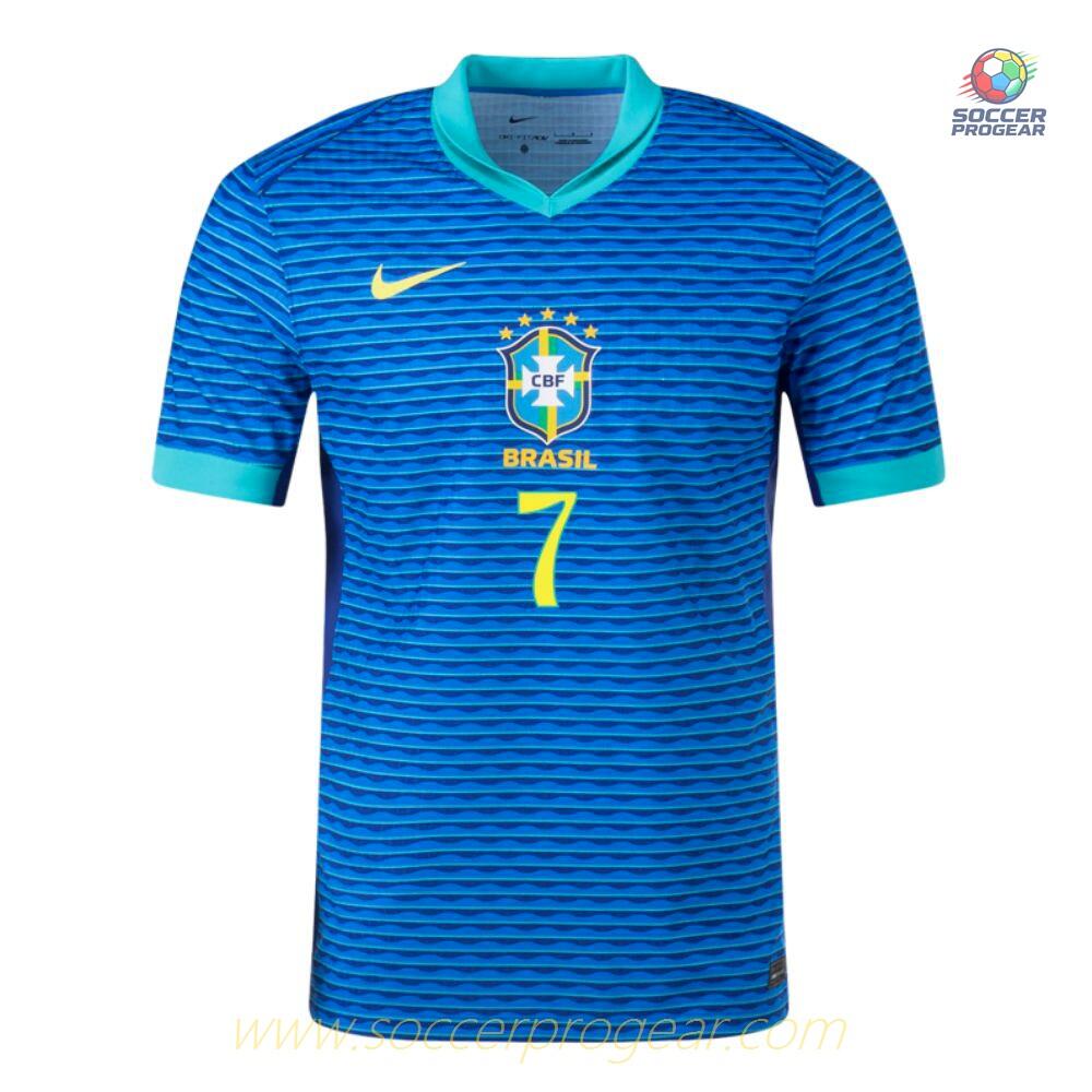 Brazil Away Soccer Shirt 2024/25 Collection Vini JR