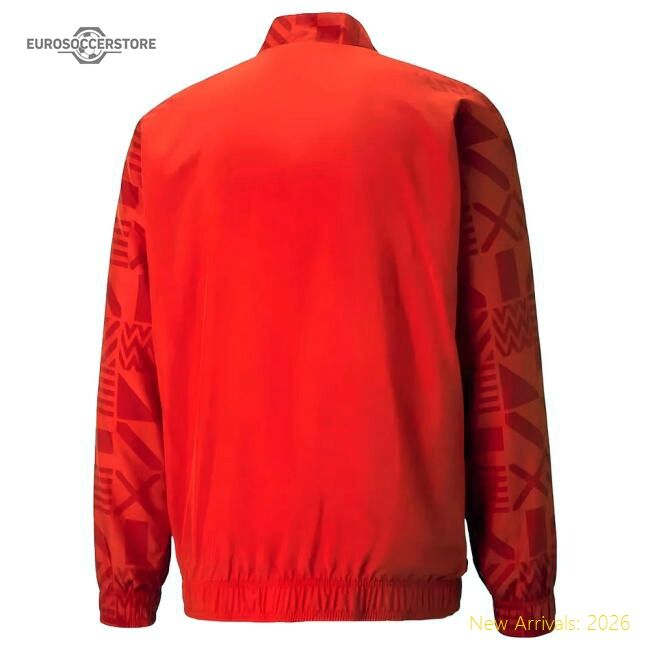 Premium-grade 2022-2023 African Stars Prematch Jacket (red)