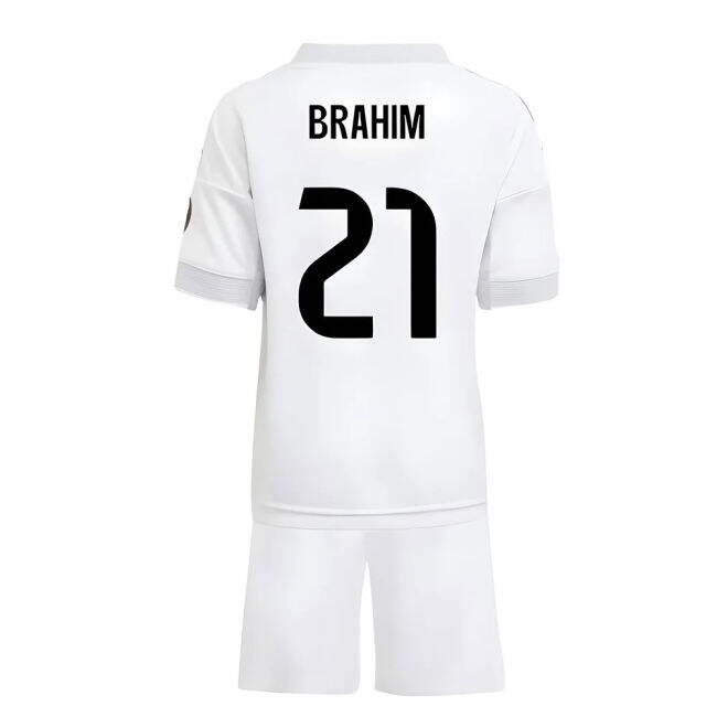 2025-2026 Real Madrid Home Mini Kit (Brahim 21) - Match Day Ready -...
