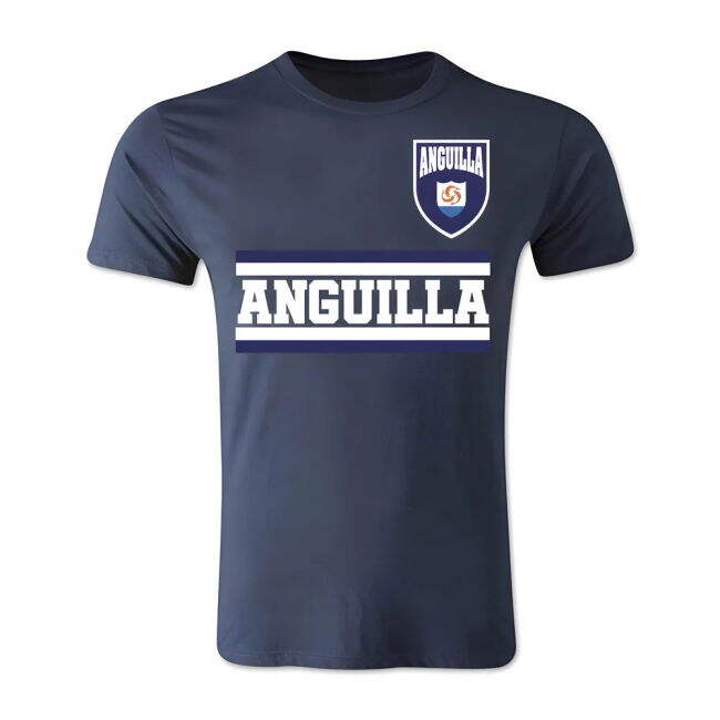 Anguilla Core Football Country T-Shirt (Navy)