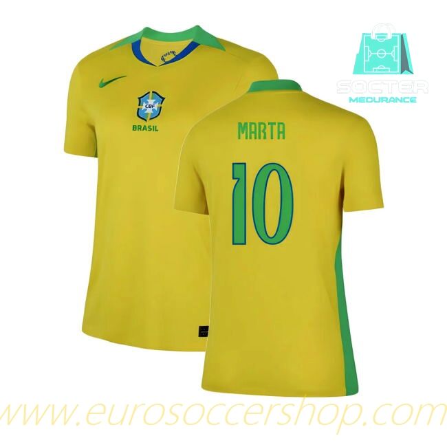 2025-2026 Season Seleção Brasileira Official Home Shirt Ladies (Marta 10)
