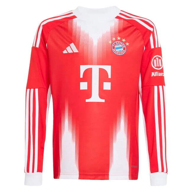 Fan Gear Bayern Bayern Munich Long Sleeve Home Shirt Kids Aznou #4...