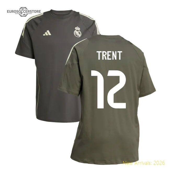 First-class 2025-2026 Real Madrid Training Tee (utility Grey) (tren