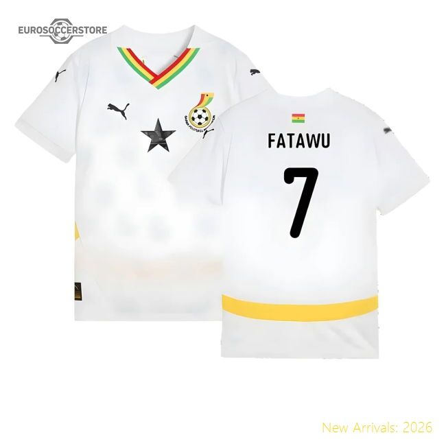 Ghana Kids 20242025 Home Pro Jersey Slim Aeroready Athletic