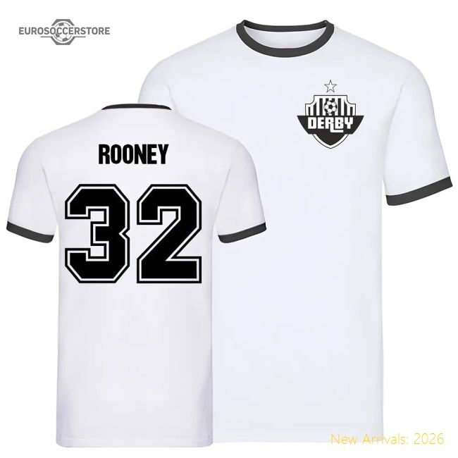 Premium Wayne Rooney Derby Ringer Tee (white) - Collectors Item