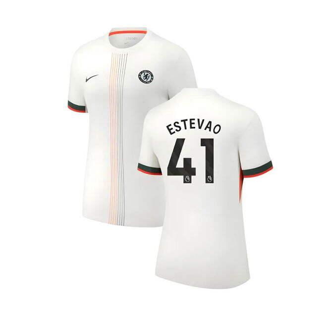 Licensed Chelsea Chelsea Away Shirt Womens Estevao #41 Professiona...