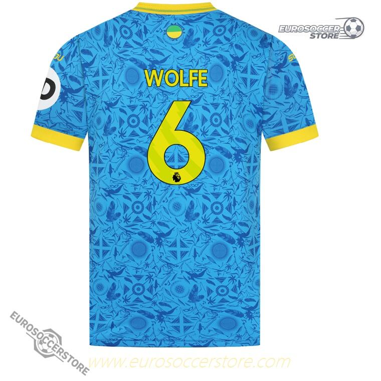 Wolverhampton Wanderers 25-26 Third WOLFE 6 Football Jersey