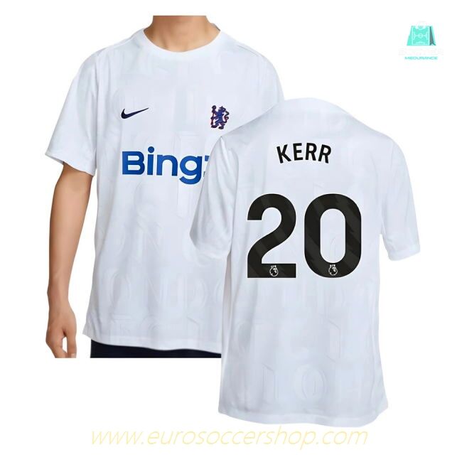 2025-2026 Chelsea Academy Pro Pre-Match Football Top (White) (Kerr 20)