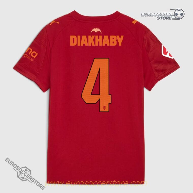 Valencia CF Away DIAKHABY 4 Football Jersey for the 25-26 Season