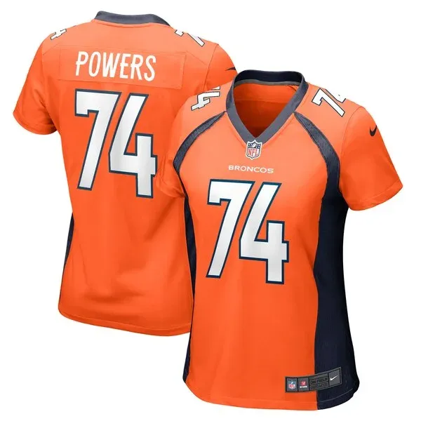 None Ben Powers Game Jersey - Orange | NFL Player Jersey | NFL Footbal