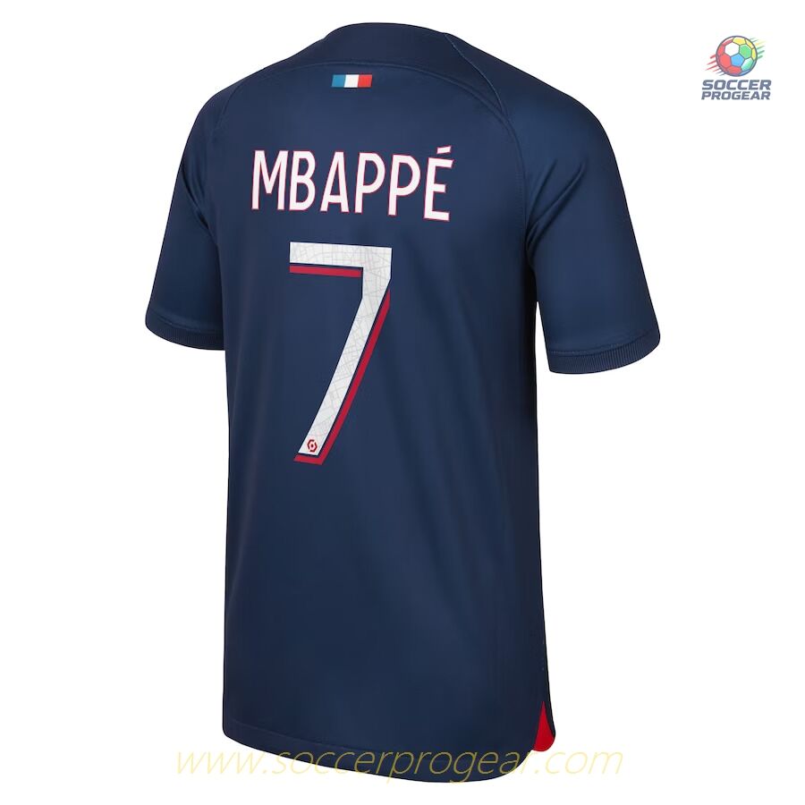 PSG Home Kids Edition Team Jersey 2023 2024 Mbappe