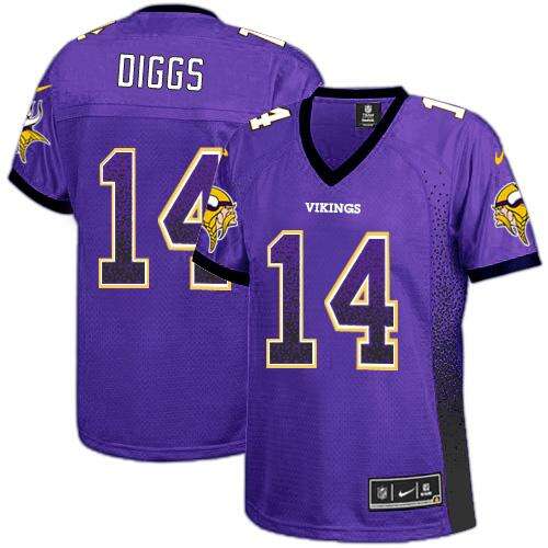 NFL None #None Purple Drift Fashion Elite Jersey Game Day football jersey