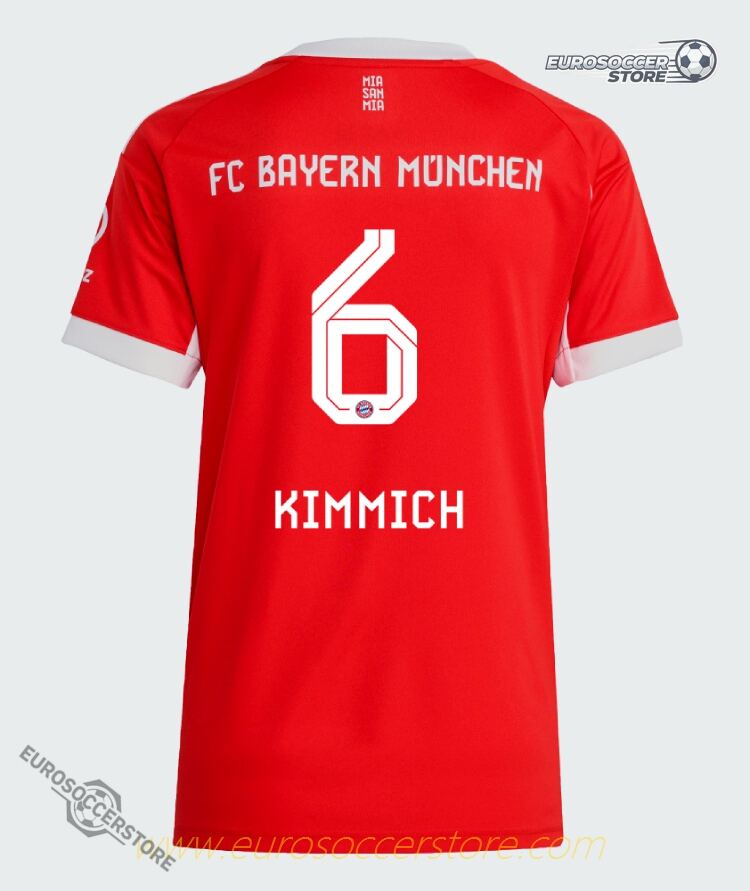 25-26 Season Bayern Munich Women's Home Jersey, Kimmich #6