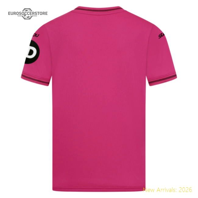 2025-2026 Wolves Goalkeeper Away Shirt (pink) - Kids - Collectors Item