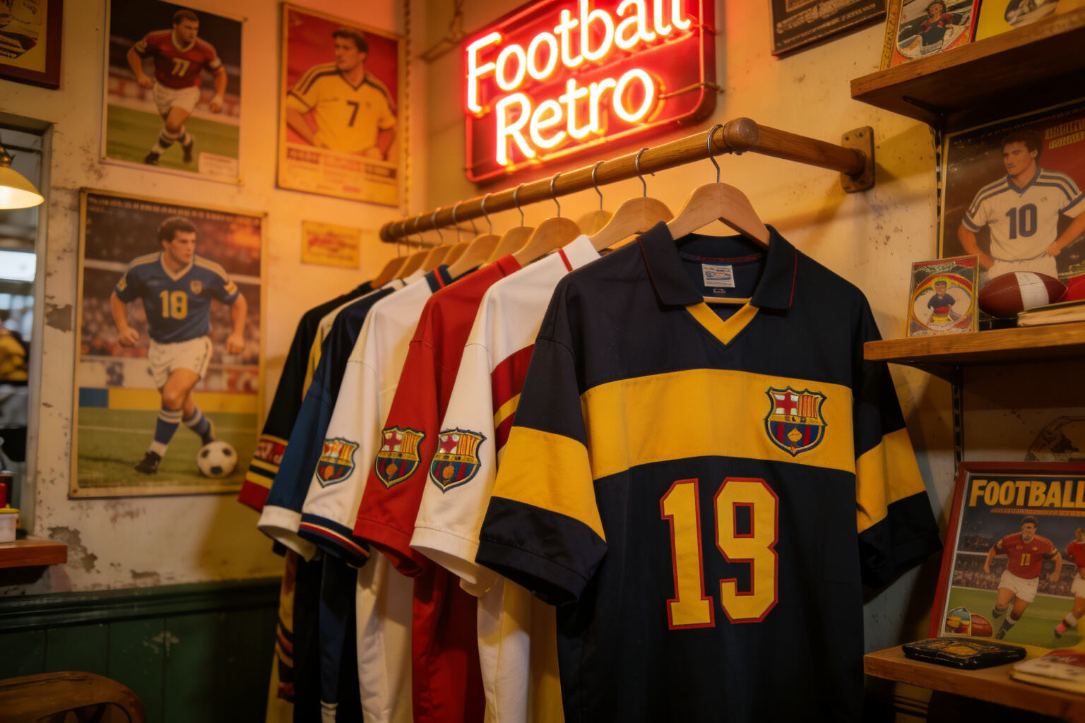 The nostalgic atmosphere of classic jerseys from the 1990s
