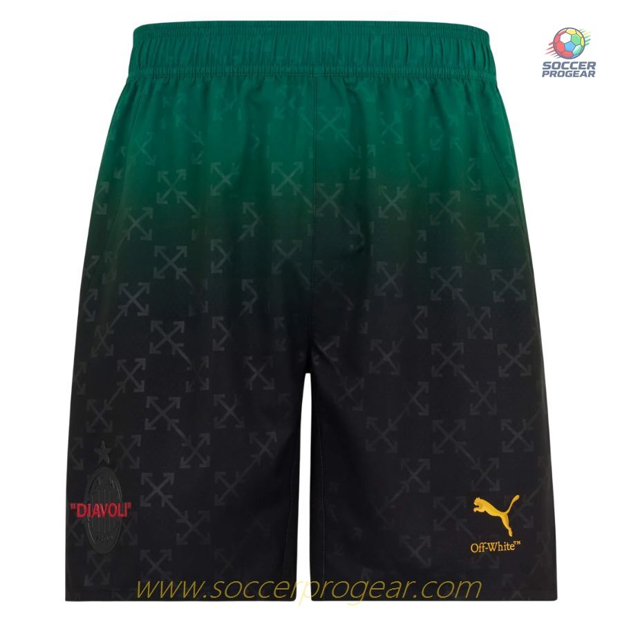 AC Milan Youth Football Kit Soccer Team Shirts Fourth Off White Black 2024-25 Edition