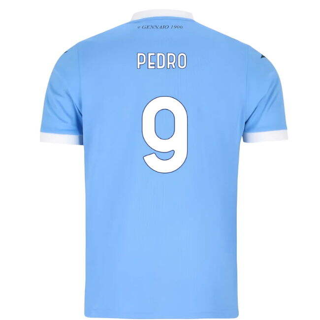 Official Licensed Lazio Lazio Home Shirt Kids Pedro #9 Updated Des...