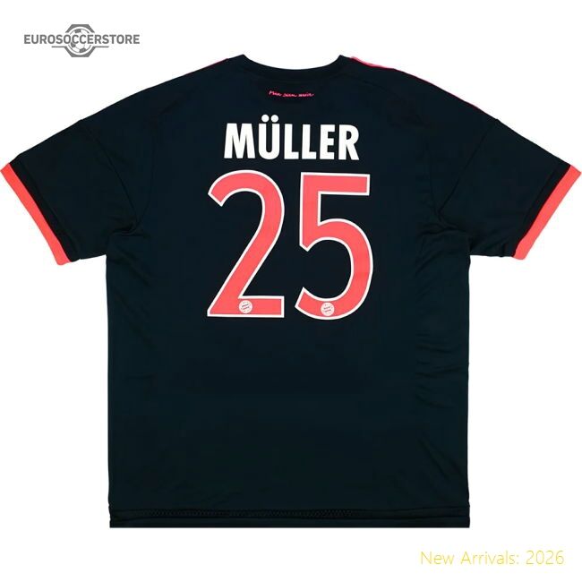 Bayern Munich 2015-16 Alternative Jersey (muller 25) (excellent)