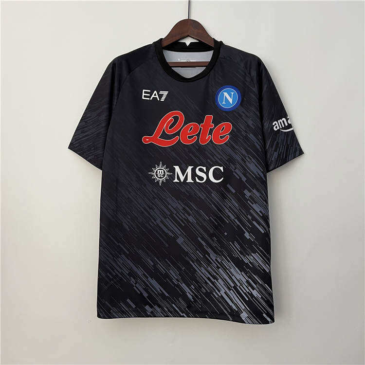Napoli 2324 Soccer Shirt Third Black Football Shirt - Official