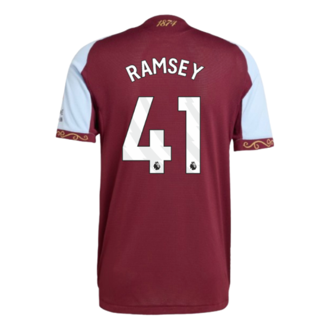 2025-2026 Aston Villa Home Rare Anti-Odor Lightweight Ramsey 41 A#113
