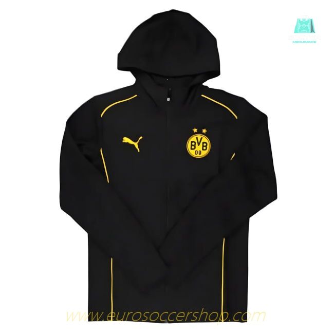 2024-2025 Borussia Dortmund Casuals Hooded Jacket (Black)
