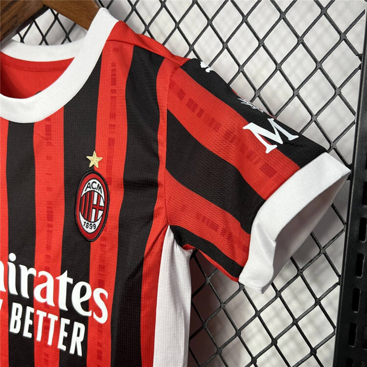 Kids AC Milan 2425 Home Kit ShirtShorts - Official Replica 18661