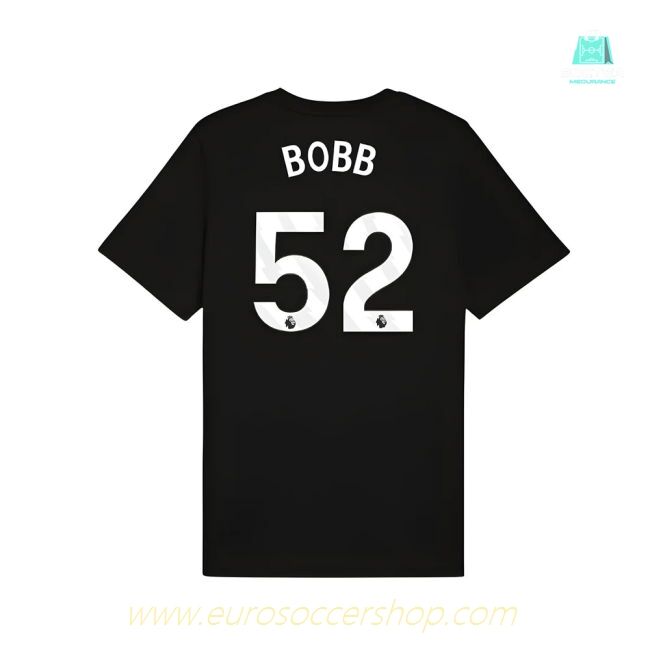 2025-2026 Man City FtblESS Tee (Black) (Bobb 52)