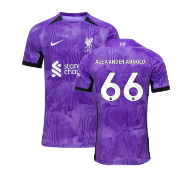 Stylish Liverpool 2023-2024 Liverpool Third Shirt (Kids) (Alexander...