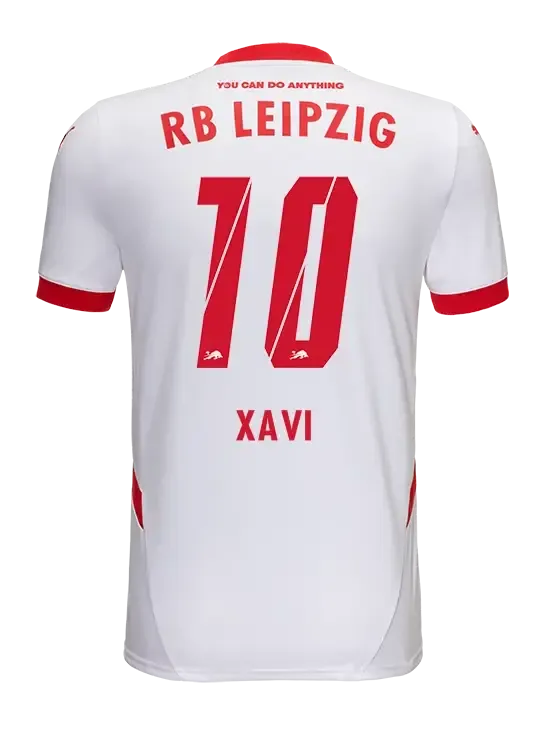 RB Leipzig 24-25 Season Home Jersey with XAVI 10 Printing