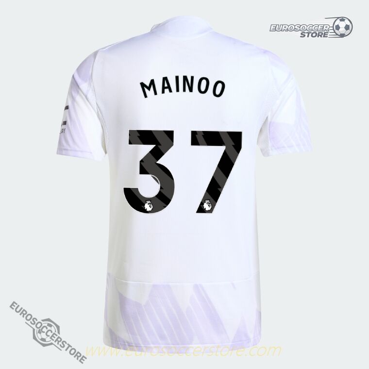 Away Jersey for Manchester United: MAINOO 37 (Player Version) - 25-26 Season