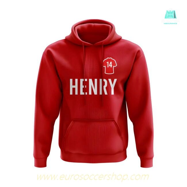 Thierry Henry Arsenal Number Hoody (Red)