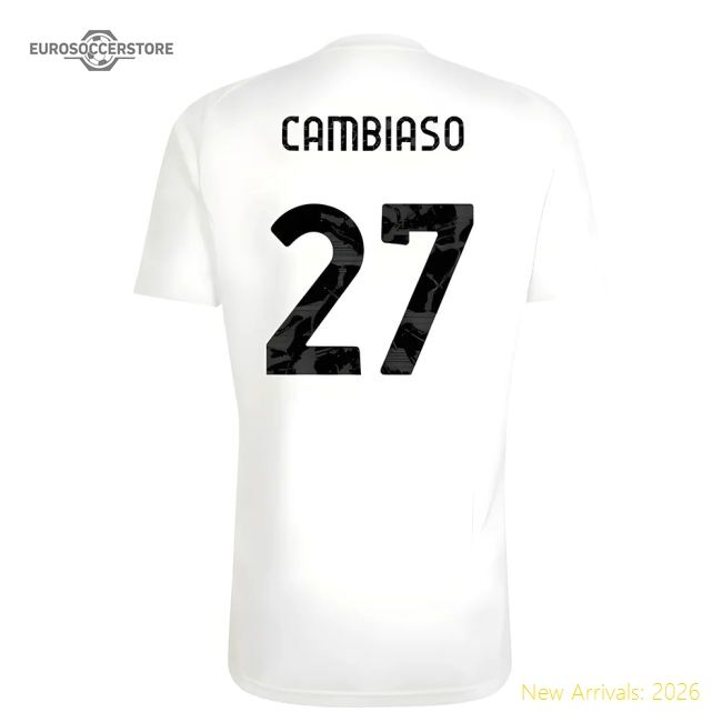 Premium 2025-2026 Old Lady Training Tee (white) (cambiaso 27)