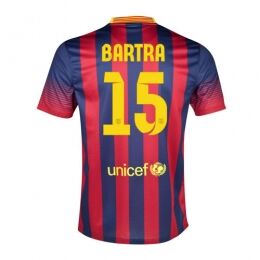 1314 Barcelona 15 Bartra Home Shirt - Official Replica 2937