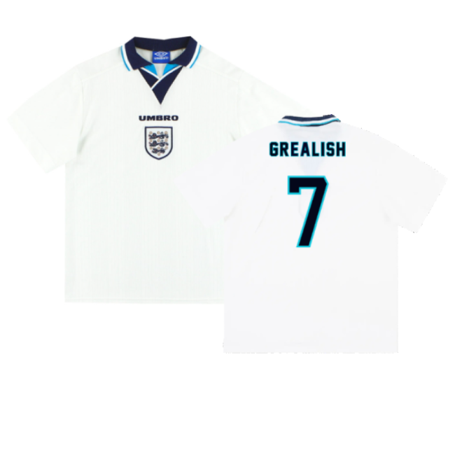 Premium England 1995-1996 Home Shirt (Grealish 7)
