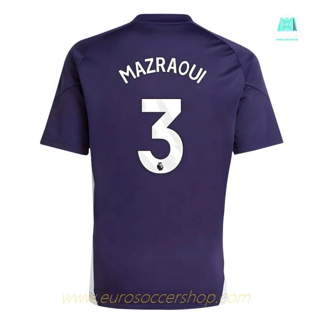 2025-2026 Man Utd Training Jersey (Aurora Plum) - Kids (Mazraoui 3)