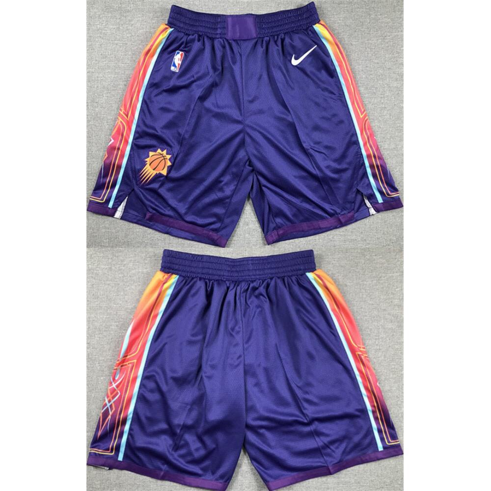 Men's Phoenix Suns Purple City Edition Shorts (Run Small)