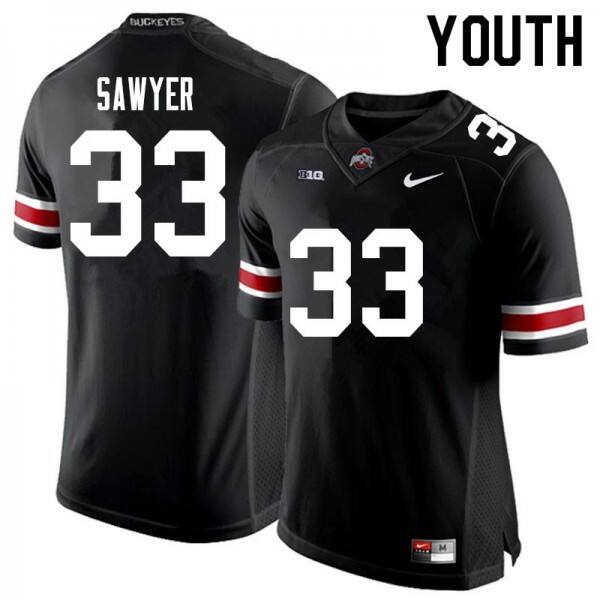 Osb Jack Sawyer #33 Nike Youth Black Authentic Game Jersey