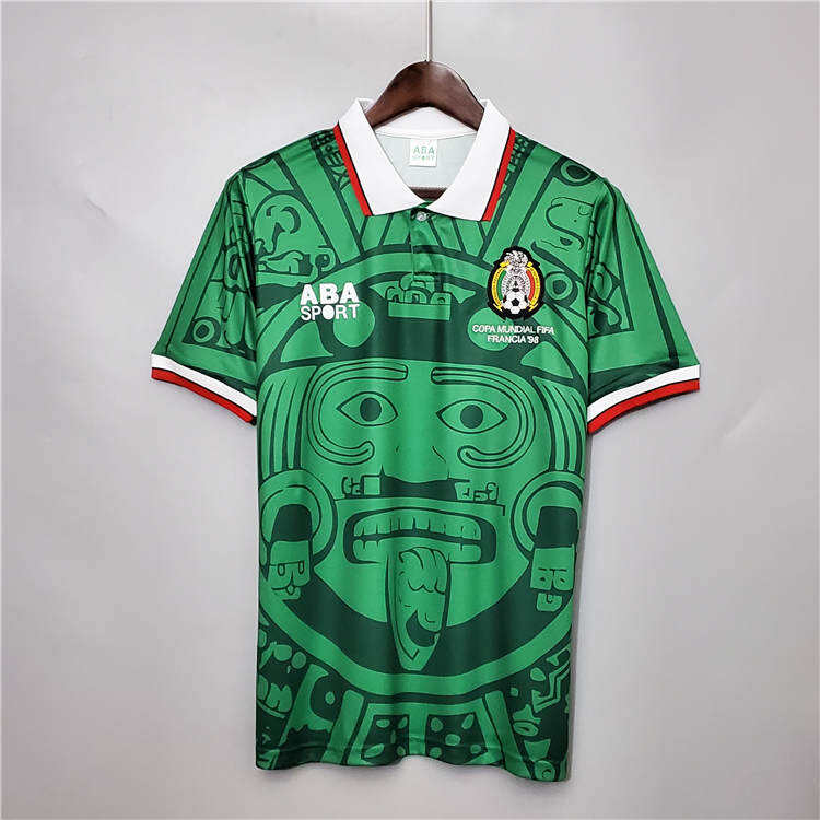 MEXICO RETRO SHIRT 1998 HOME SOCCER JERSEY FOOTBALL SHIRT - Official