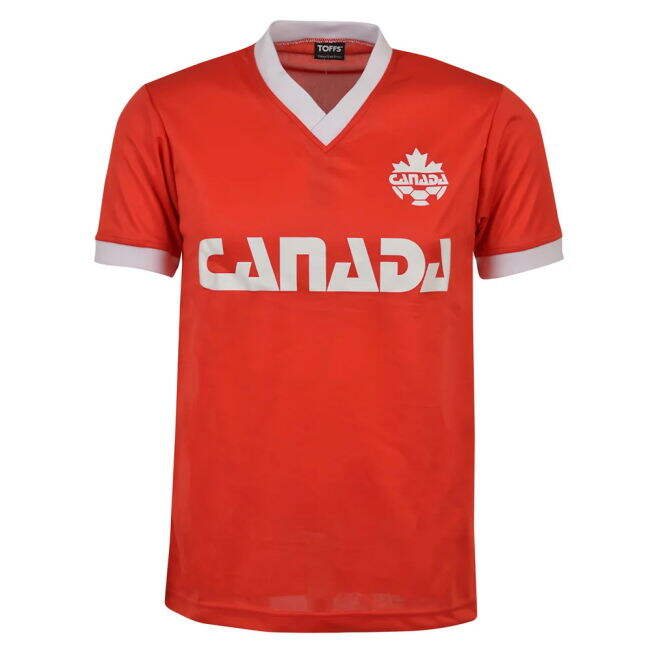 Top-Quality Canada 1980s Retro Football Shirt (Your Name)