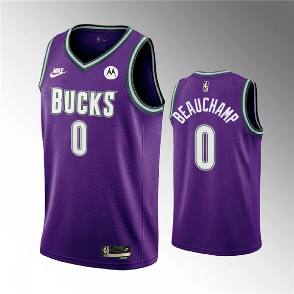 Performance Affordable Men's Bucks #0 MarJon Purple Basketball Jersey